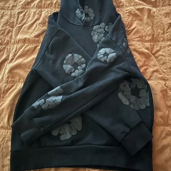 Denim Tears Black Monochrome Hoodie (M)